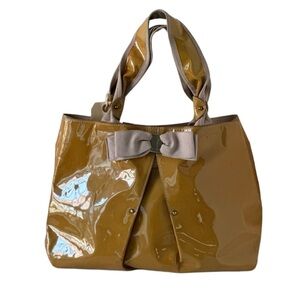 Vintage Preloved Salvatore Ferragamo Patent Audrey Hobo